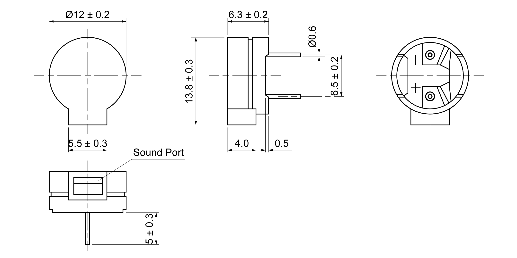 MT1260DP-27A5-42P Mechanical Drawing